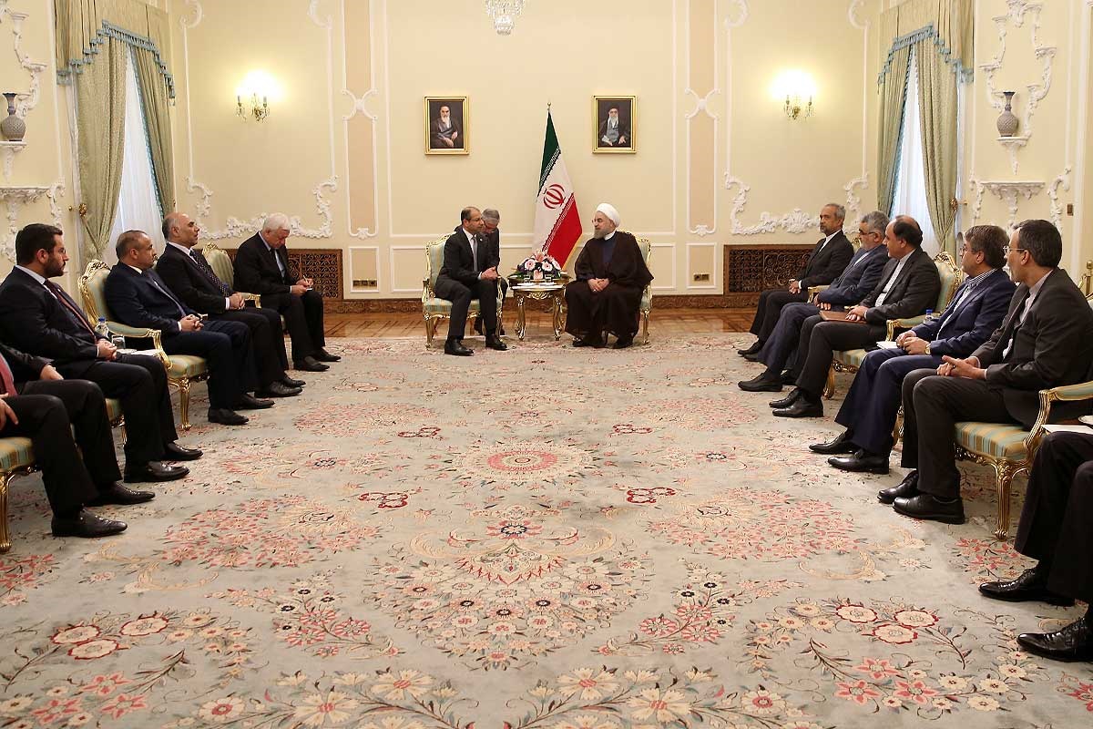 تصاویر | دیدار رییس‌ مجلس عراق با رییس‌جمهور 
