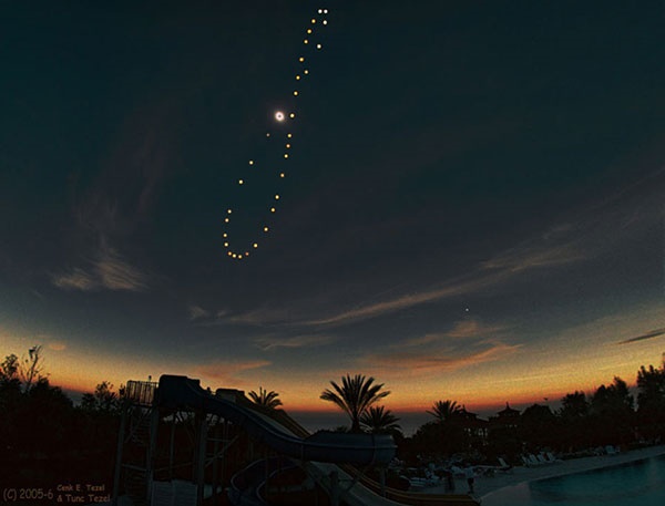 آنالمای خورشیدگرفتگی/عکس روز ناسا از یک پدیده مشهور