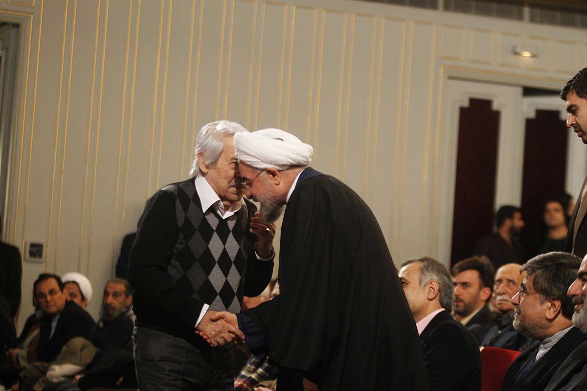 تصاویر | مرحوم داوود رشیدی در کنار رئیس‌جمهور 