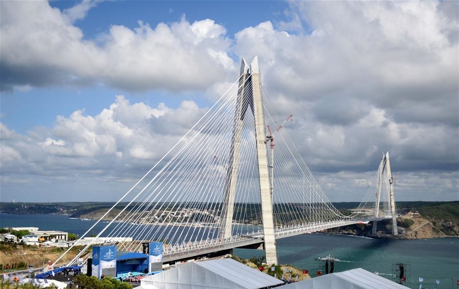 عکس | افتتاح سومین و طولانی‌ترین پل استانبول بر روی تنگه بسفر