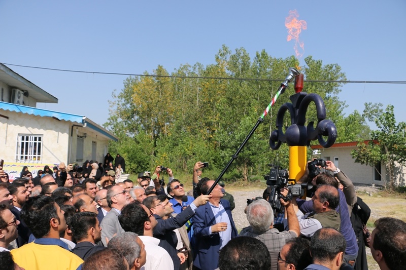 بهره‌برداری همزمان گازرسانی به 200 روستای گیلان