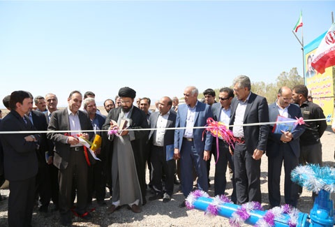 بهره‌برداری مخزن 2000 مترمکعبی آب در شهر زواره اصفهان 