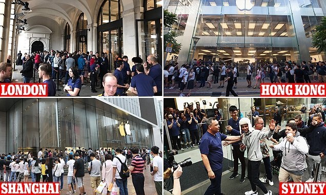 آیفون‌های جدید فروخته شدند / مردم همچنان در صف هستند