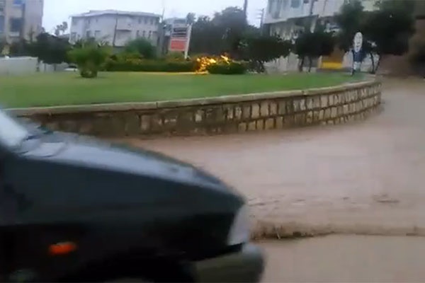 فیلم | بارش شدید باران و آب‌گرفتگی معابر در گرگان 