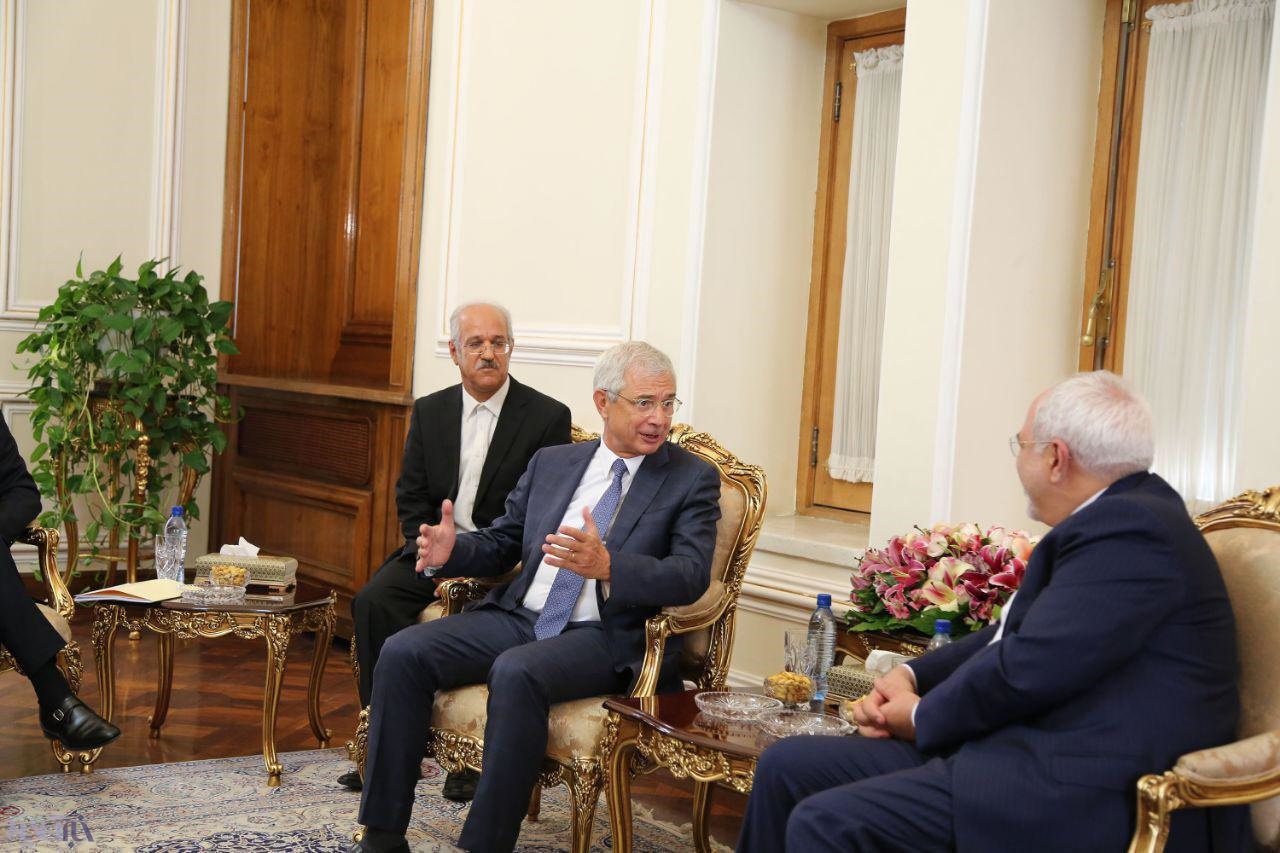در دیدار ظریف با رئیس مجلس فرانسه چه گذشت؟/ عکس