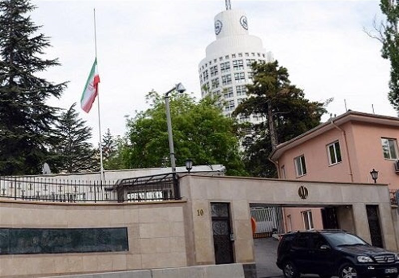 پرچم‌های سفارت ایران در آنکارا نیمه افراشته شد/ دفتر یادبود قربانیان حادثه پلاسکو گشوده می‌شود