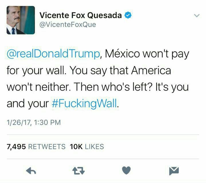 توئیت‌های جالب رئیس جمهور سابق مکزیک علیه ترامپ | ما پول آن دیوار لعنتی را نخواهیم داد