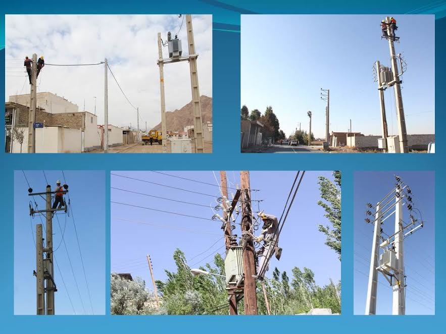  ۵ پروژه عمرانی  برق رسانی در شهرستان آرادان