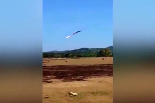 فیلم | لحظه برخورد دو هواپیما در آسمان تگزاس