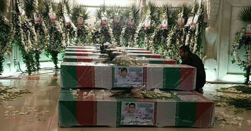 تصاویر | محل تشییع پیکر شهدای آتش‌نشان فاجعه پلاسکو