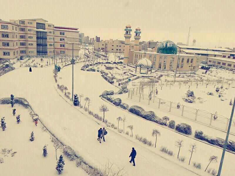 گلباران مزار شهدای گمنام در دانشگاه آزاد  اردبیل