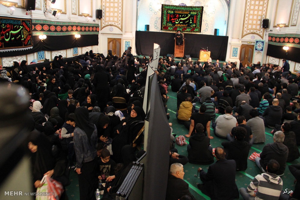 تصاویر | مراسم عزاداری در مرکز اسلامی لندن
