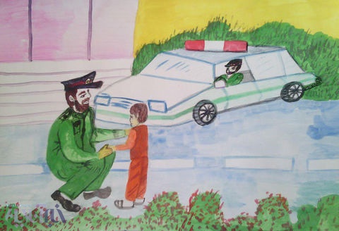 مسابقه نقاشی "پلیس و کودک" در لرستان