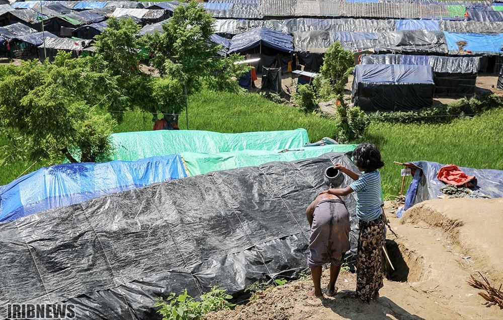 تصاویر | زندگی سخت مسلمانان روهینگیایی در کمپ‌ها