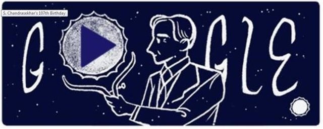 تغییر لوگو گوگل برای تولد اخترفیزیکدان برنده جایزه نوبل