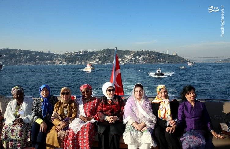تصاویر | همسر جهانگیری در ضیافت ناهار همسر اردوغان
