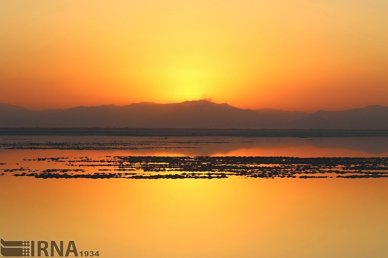 تصاویر | کاهش ۳۶ کیلومتری مساحت دریاچه ارومیه‎