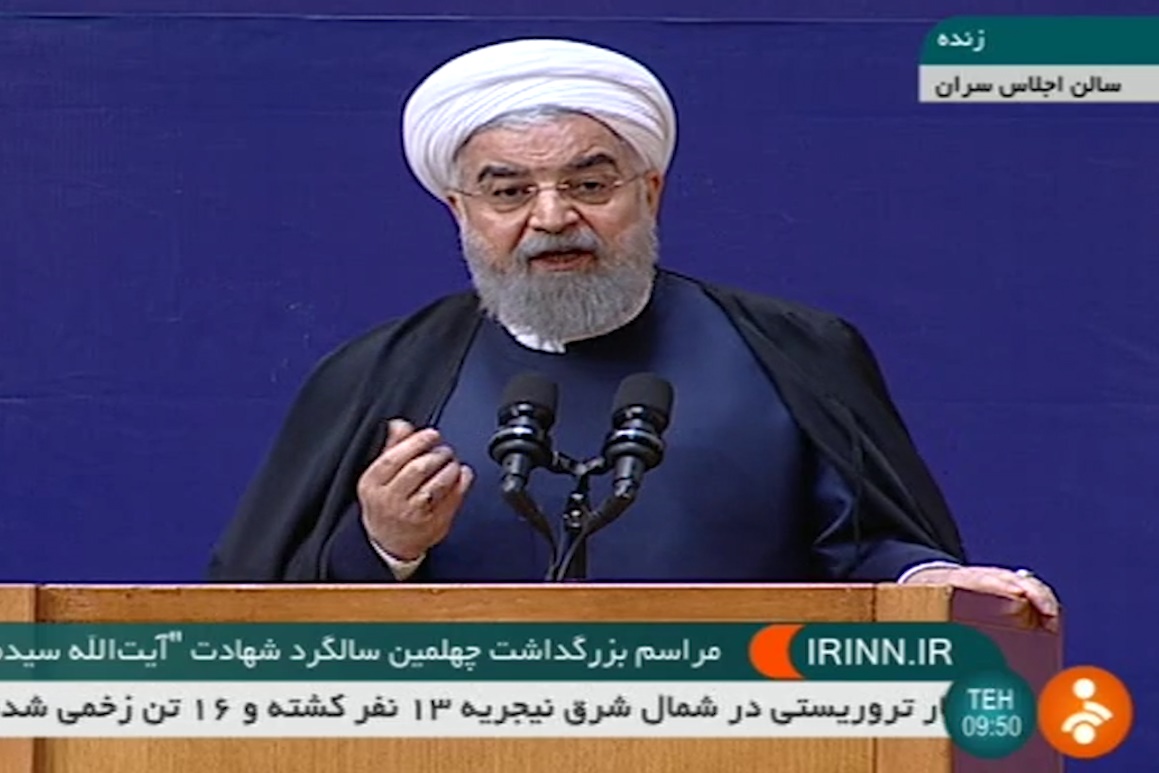 فیلم | روحانی: طرح موضوع قدرت دفاعی ایران از سوی دشمنان فرار رو به جلو است