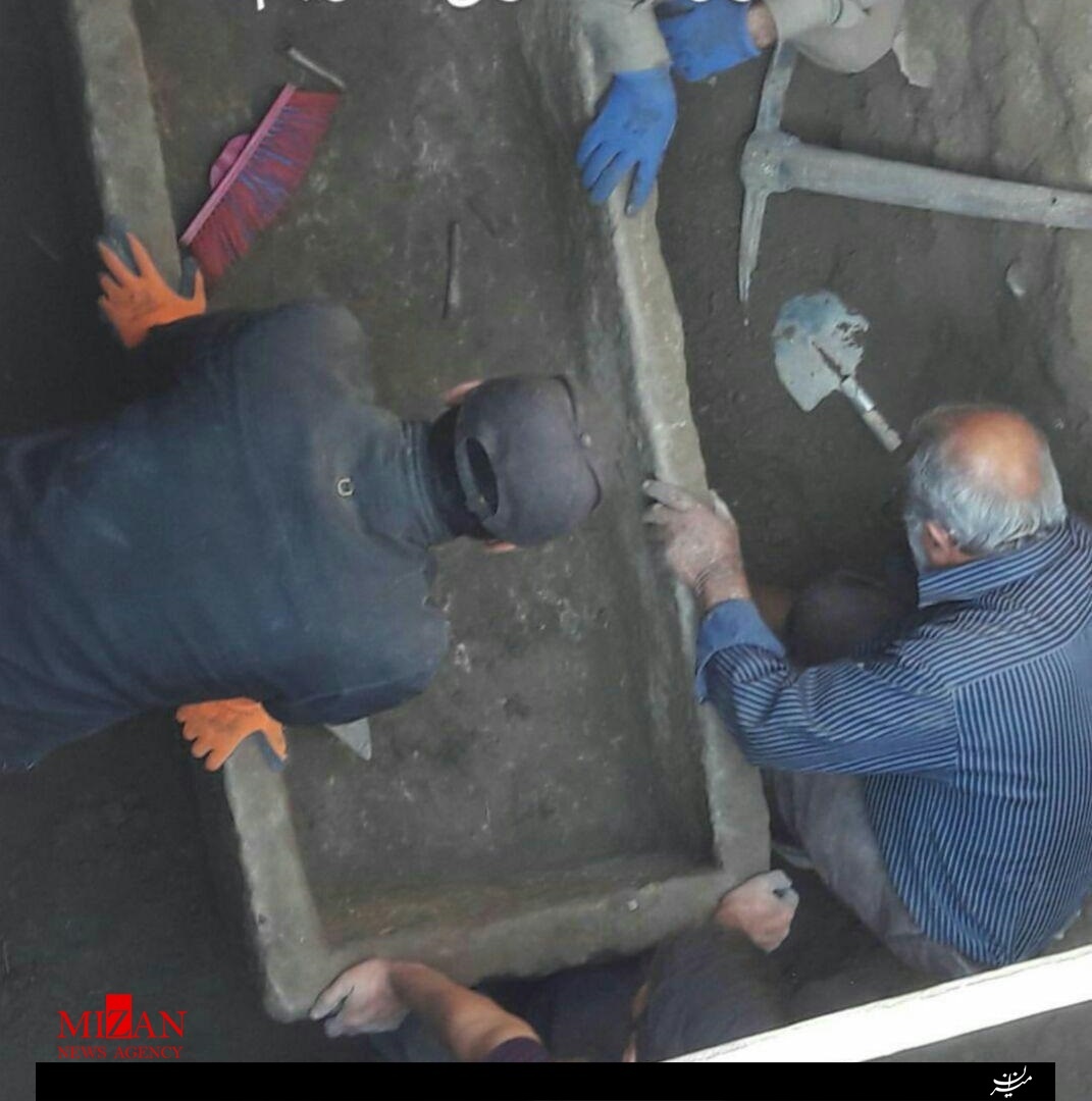تابوت تاریخی کشف شده در همدان به موزه منتقل شد