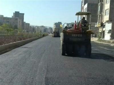 زیرسازی و جدولگذاری خیابان کاج شهرک کارشناسان 