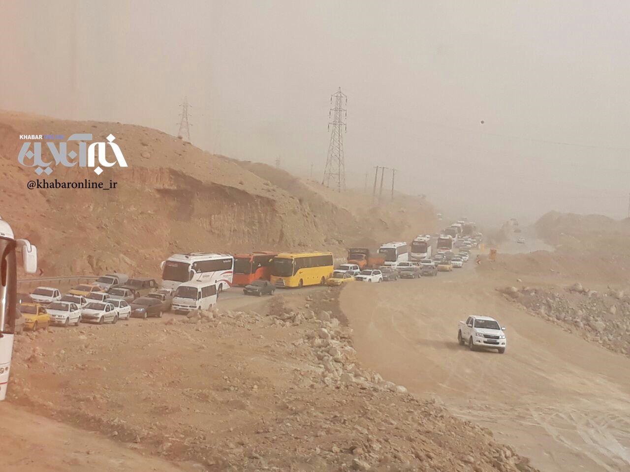 عکس | ترافیک سنگین در مسیر منتهی به مهران