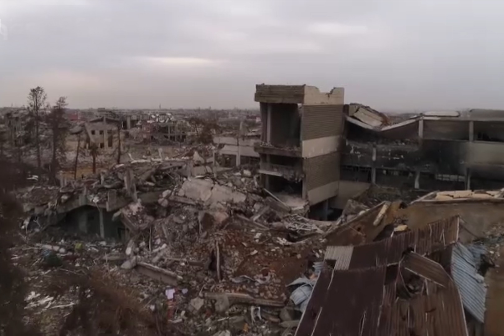 فیلم | موصل ویران شده پس از ۹ ماه جنگ با داعش