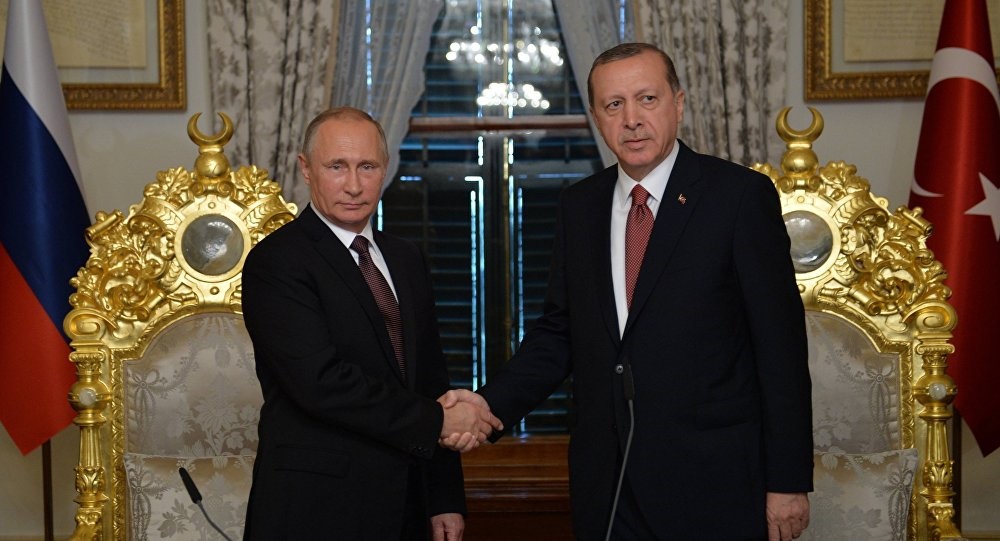 تصاویر | دیدار اردوغان و پوتین در اقامتگاه رییس‌جمهور روسیه