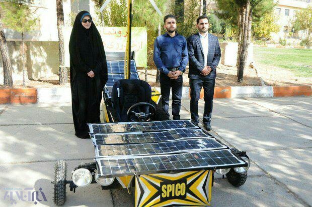 ابتکار بانوی لرستانی و دانشجویانش/"اسپی‌کو"خودرویی که با انرژی خورشید و باد کار می کند