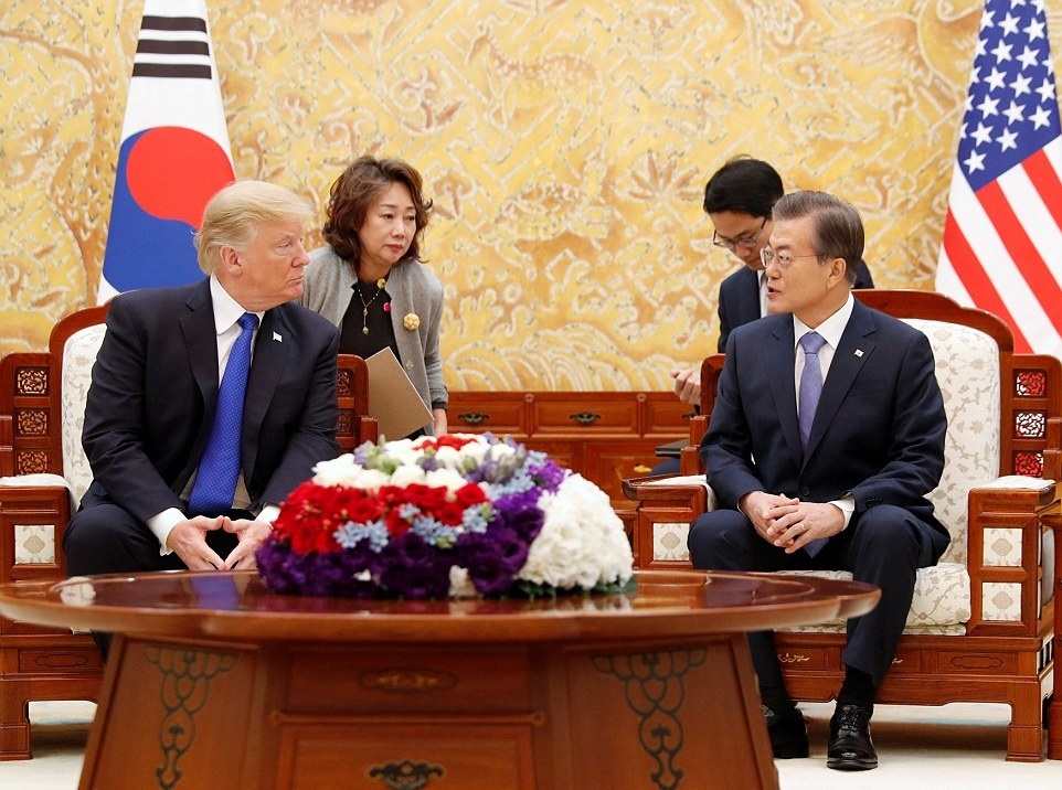 تصاویر | مراسم استقبال از ترامپ در کره‌جنوبی