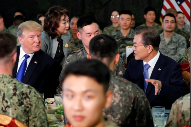 تصاویر | مراسم استقبال از ترامپ در کره‌جنوبی
