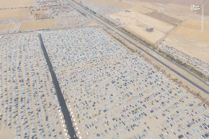عکس | مهران بزرگترین پارکینگ خاورمیانه شد