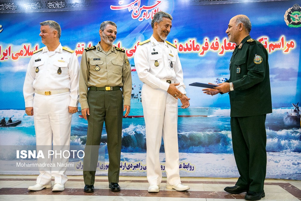 تصاویر | مراسم تکریم و معارفه فرمانده پیشین و جدید نیروی دریایی ارتش