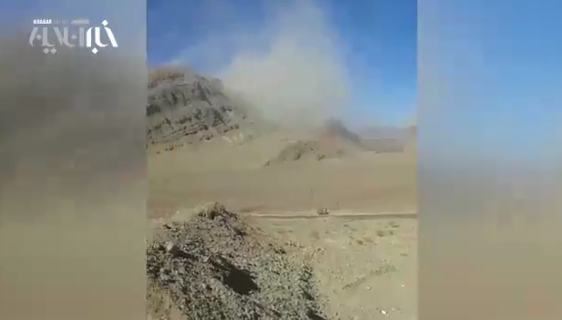 فیلم | گرد و خاک زمین‌لرزه ۶.۲ ریشتری در کوه‌های کرمان