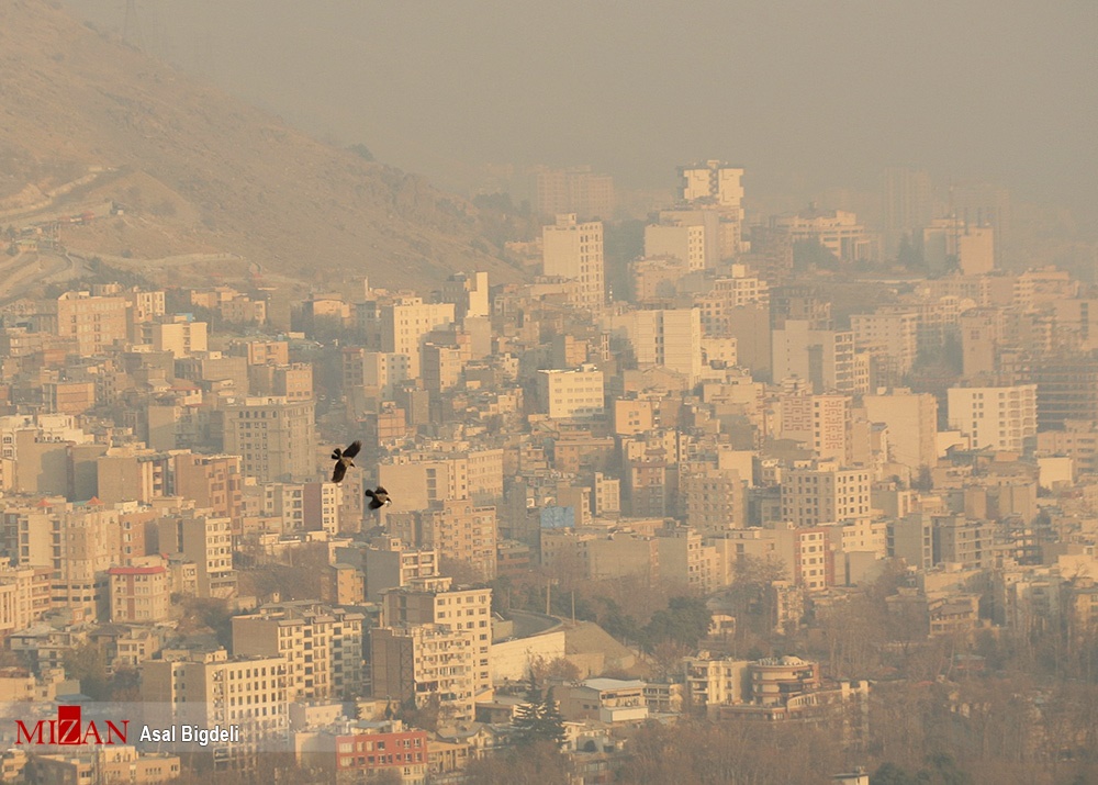 تصاویر | وقتی شاخص آلودگی هوای تهران به ۱۵۱ می‌رسد