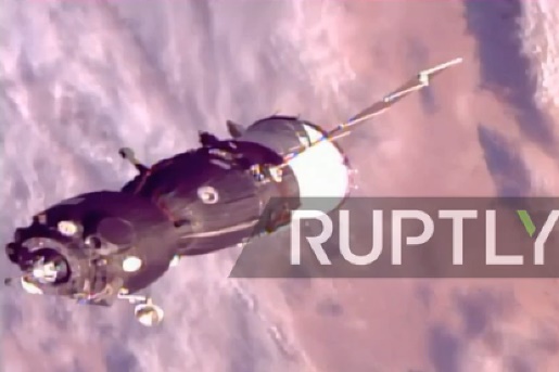 فیلم | وقتی سایوز ام‌اس۰۷ به ایستگاه فضایی رسید
