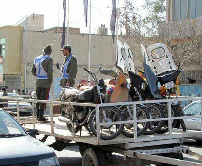 توقیف 7 دستگاه موتورسیکلت متخلف درشهرستان "فارسان" 