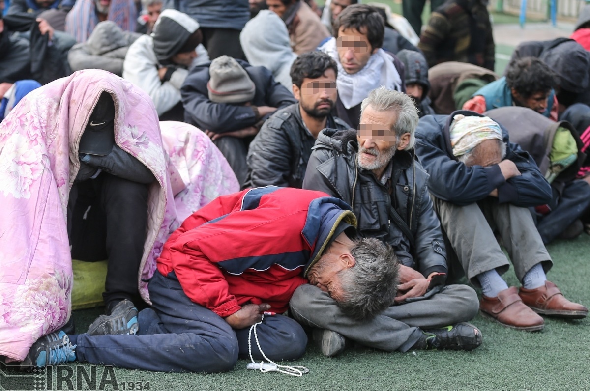 تصاویر | جمع‌آوری بیش از ۱۰۰۰ معتاد متجاهر در تهران