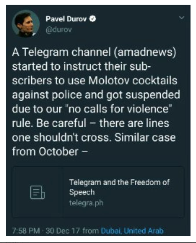 تلگرام فیلتر می‌شود؟/ دلیل مسدود شدن کانال آمدنیوز از زبان مدیر تلگرام