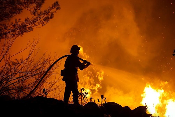 فیلم | آتش‌سوزی وسیع در جنگل‌های کالیفرنیا 