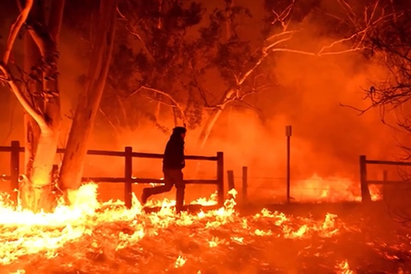 فیلم | تصاویر تلخی که از آتش‌سوزی مهیب کالیفرنیا در شبکه‌های اجتماعی منتشر شد