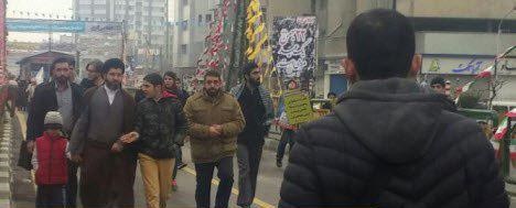 عکس | حضور فرزند مقام معظم رهبری در مراسم راهپیمایی ۲۲ بهمن 