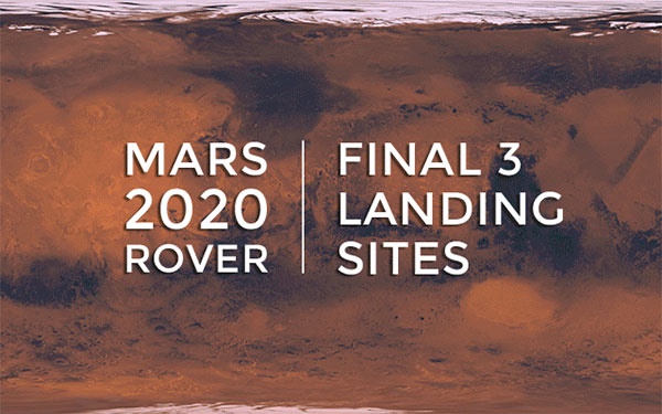 انتخاب سه نقطه روی مریخ برای عملیات ناسا 