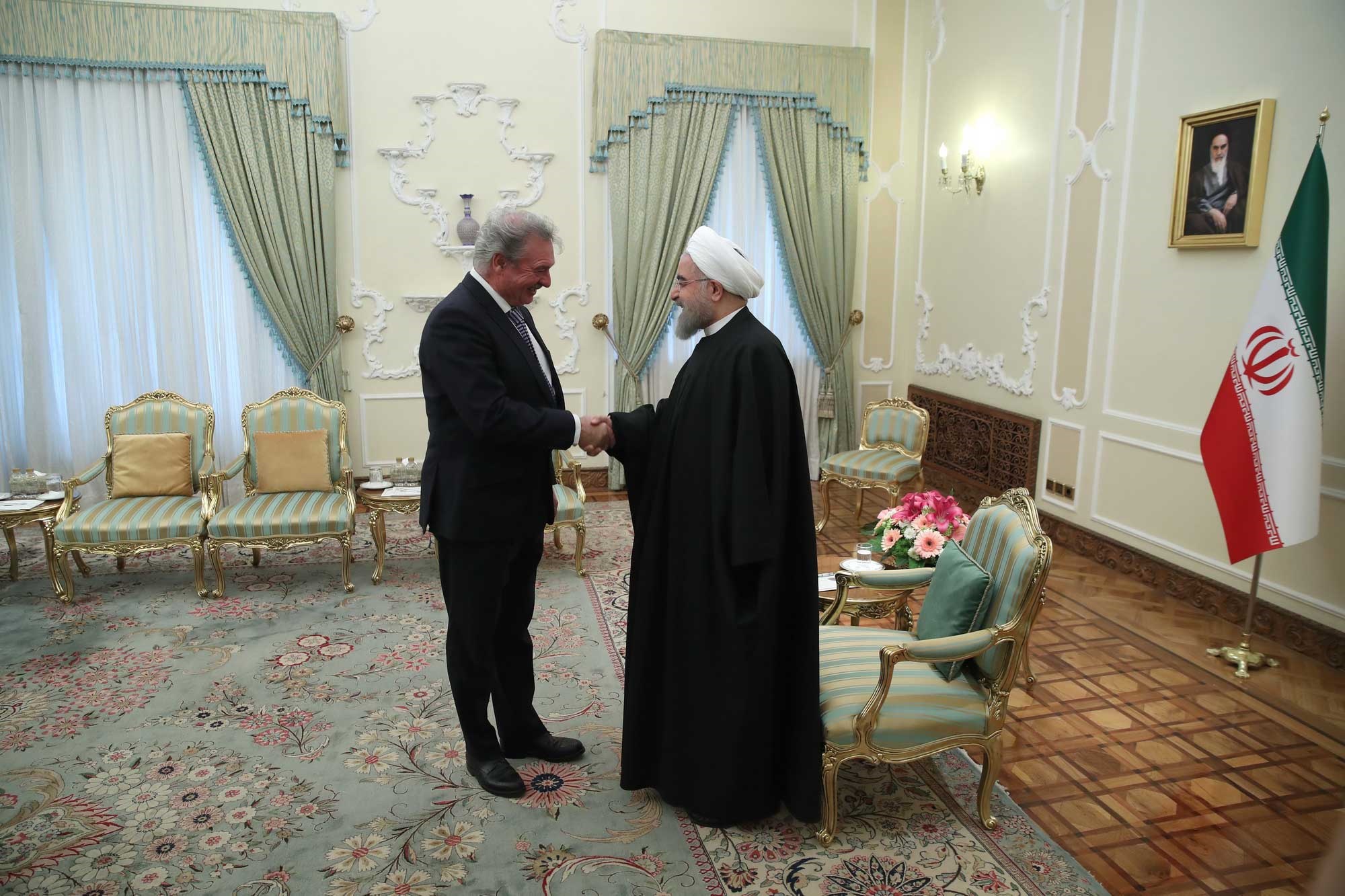 تصاویر | روحانی در دیدار وزیر خارجه لوکزامبورگ
