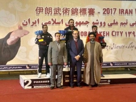 ووشو زنجان بر بام  قهرمانی ایران ایستاد