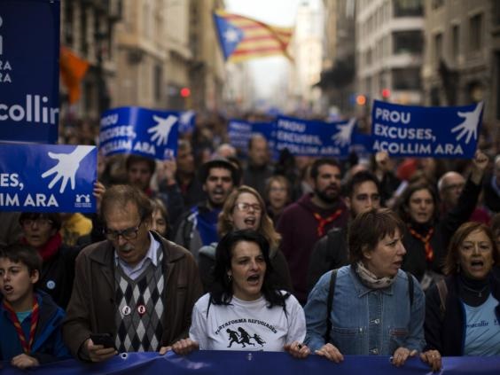 تصاویر | تظاهرات هزاران اسپانیایی‌ در حمایت از جذب بیشتر پناهجو