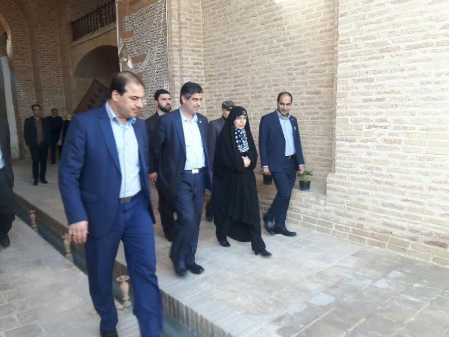 ورود رئیس سازمان میراث فرهنگی کشور به استان سمنان با بازدید از کاروانسرای دهنمک