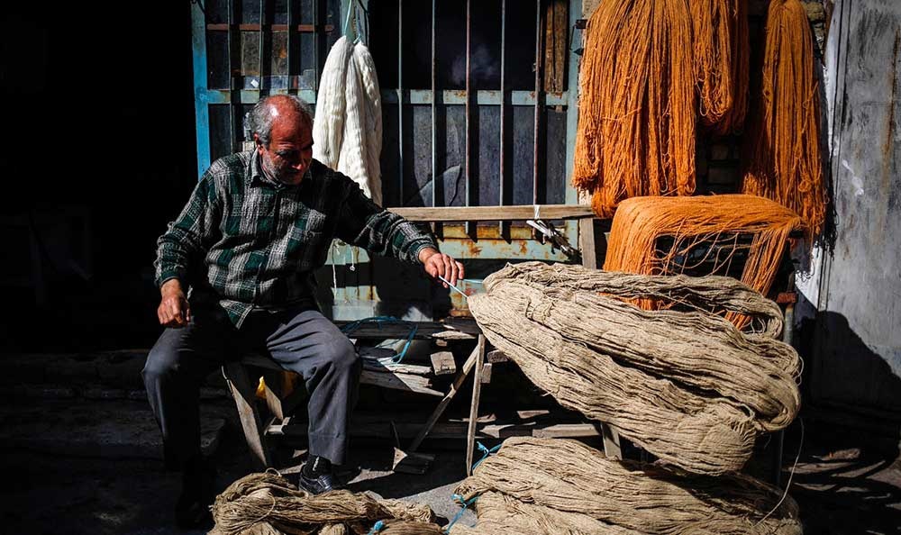 تصاویر | کارگاه رنگرزی سنتی در زنجان