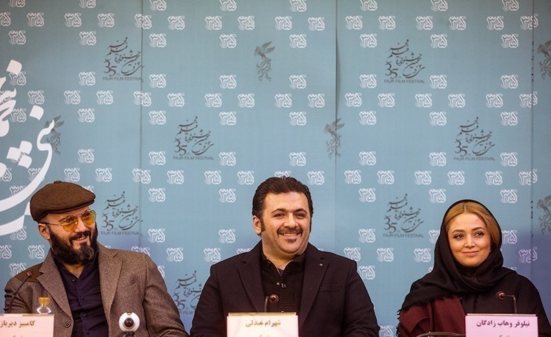 تصاویر | عبدلی، وهابزادگان و دیرباز در نشست خبری فیلم ماه‌گرفتگی