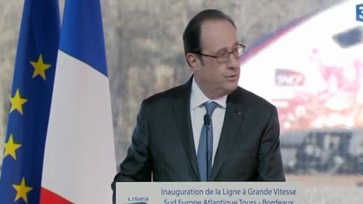 فیلم | لحظه تیراندازی اشتباهی حین سخنرانی رئیس‌جمهور فرانسه
