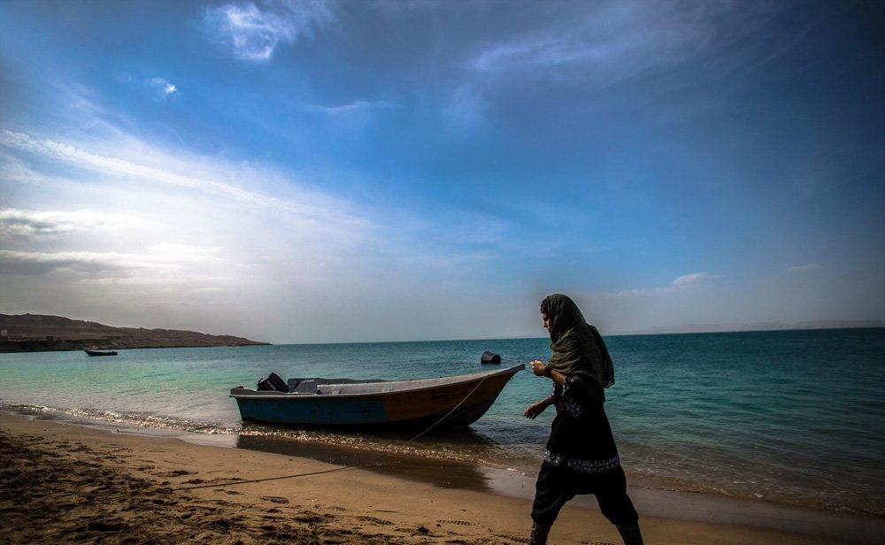 تصاویر | جزیره‌ای در خلیج فارس که دلفین‌ها آن را خانه خود می‌دانند